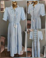 Midi Streifen Sommerkleid Gr S blau weiß  Neu Rheinland-Pfalz - Rheinzabern Vorschau