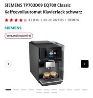 Siemens kaffeevollautomat EQ700 Classic Köln - Porz Vorschau