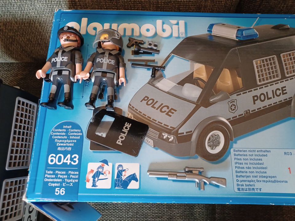 Playmobil Polizei Auto 6043 Mannschaftswagen Polizeiauto Sound in Hiddenhausen