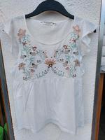 Naf Naf Sommertop ärmelloses Shirt XS Blumenmuster Stickerei Rosé Baden-Württemberg - Mötzingen Vorschau