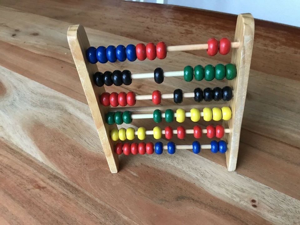 Holz Lernspielzeug Abacus, bunt in Nordrhein-Westfalen - Bergisch Gladbach