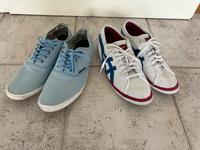 Stoffsneaker Low, Asics, Jack & Jones, 46, weiß, hellblau Niedersachsen - Berne Vorschau