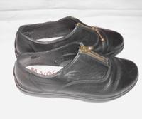 RIEKER Ballerina Schuhe 37 schwarz Leder Reißverschluss Brandenburg - Jüterbog Vorschau