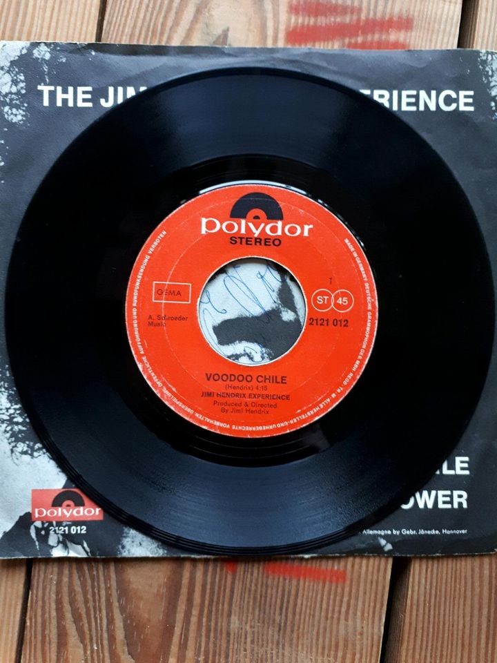 Jimi Hendrix Single Schallplatte Voodoo Chile Watchtower in Böhl-Iggelheim
