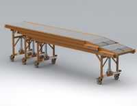 Gravitrail® Rollenbahn 3 Elemente Metall Tragrolle Rollenbreite 600mm Niedersachsen - Nordhorn Vorschau