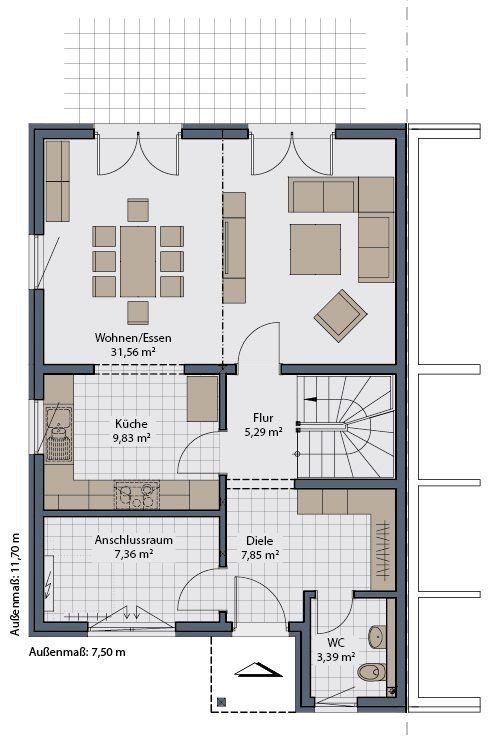 Neubau Doppelhaus von Schwabenhaus inkl. 468qm Grundstück mit 150t€ KfW Finanzierung !! in Schönefeld