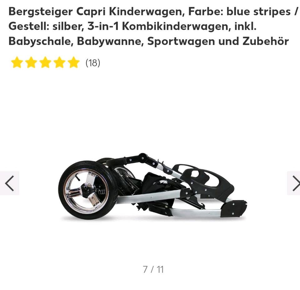 Bergsteiger Capri Kinderwagen vom Baby bis zum Kind in Freudenberg