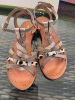 Les Tropeziennes Leder Riemchen Sandalen Gr. 37 Taupe Neu Mitte - Tiergarten Vorschau