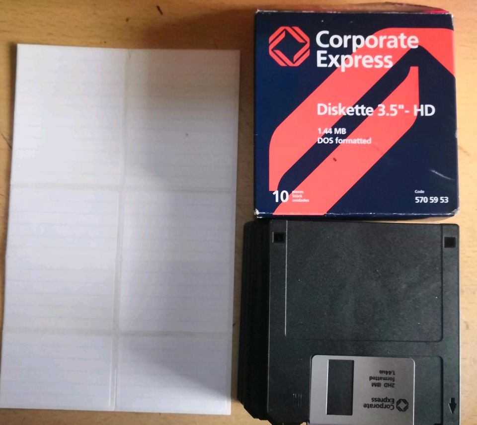 10x  Disketten 3,5" HD 1,44MB Corporate Express Computer PC in Dortmund