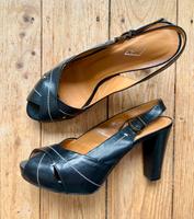 Cox Peeptoe Sling Pumps Schwarz Neu Gr. 39 Hamburg-Nord - Hamburg Barmbek Vorschau