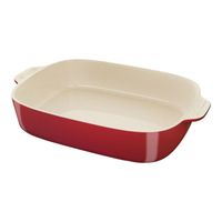 Staub Auflaufform 34 x 26cm  3,5 Liter Rot Taupe Keramik Ofenfest Essen - Stoppenberg Vorschau