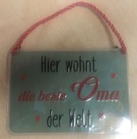 Blechschild Schild die Beste Oma der Welt Mama Mutter NEU OVP Rheinland-Pfalz - Gau-Algesheim Vorschau