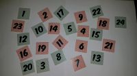 24 Adventskalender -Zahlen rosa mint silber 2,8 cm unbenutzt Essen - Essen-Borbeck Vorschau