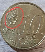 Fehlprägung 10 Cent Münze, Belgien 2012 Rheinland-Pfalz - Lohnsfeld Vorschau