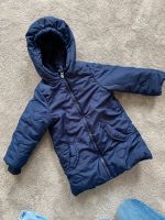 Blaue Winterjacke mit Herzchen Größe 92 Hessen - Hungen Vorschau