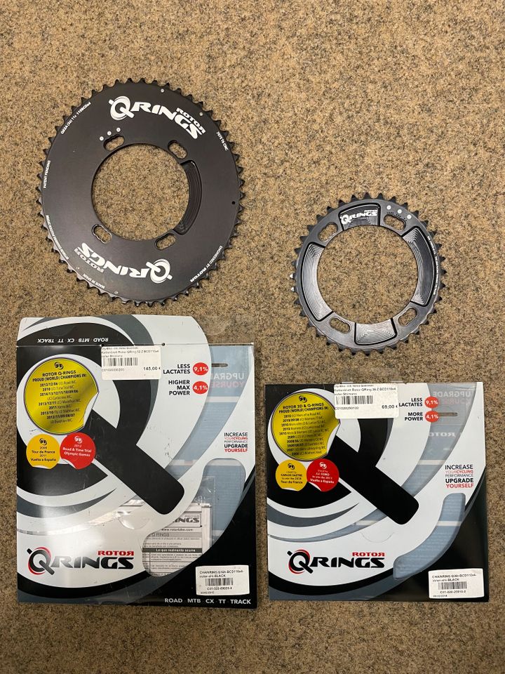 Kettenblätter ROTOR Q-Rings 52/36 Zähne BCD 110mm, 4-Arm Shimano in Einbeck