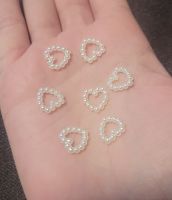 Cremeweiße Perlenherzen (2298 Teile), Tischdeko, Hochzeit etc. Nordrhein-Westfalen - Rheine Vorschau