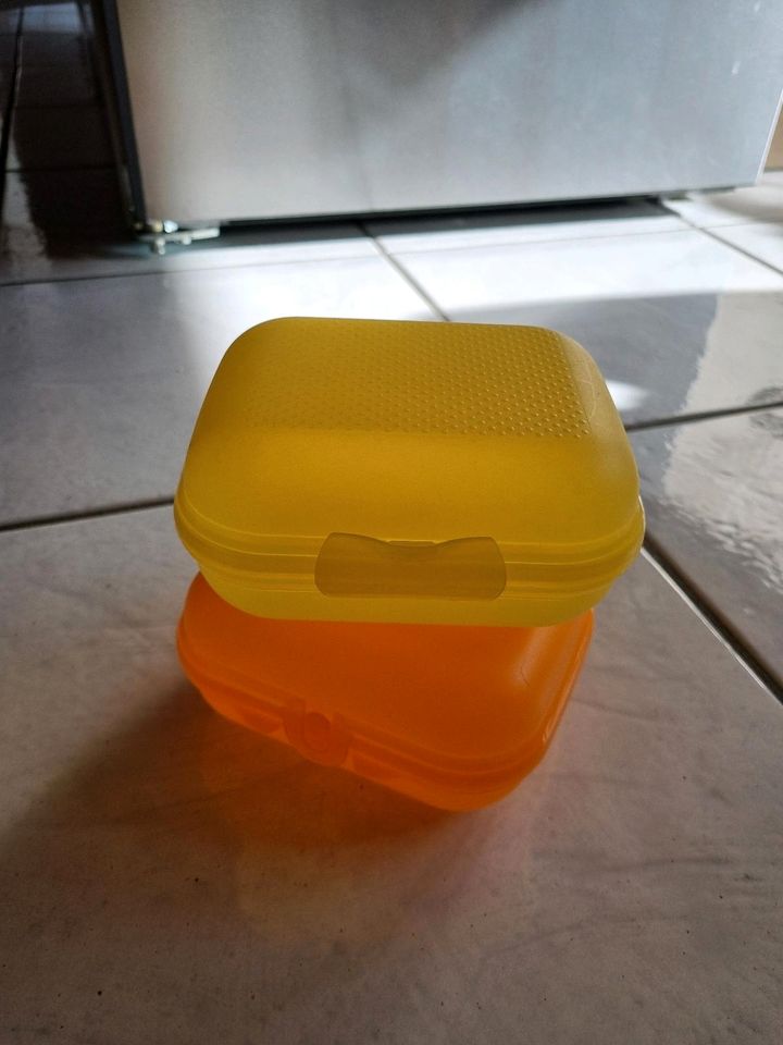 Tupperware Brotzeitbox Kleiner Twin Orange gelb in Schweinfurt