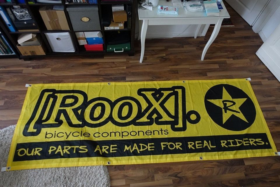 RooX Bicycle Components Bike Parts Banner retro kult mtb downhill in Berlin