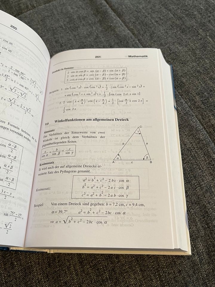 Großes Handbuch Mathematik Physik Chemie Aufgaben Formelsammlung in Sankt Augustin