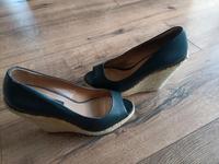 Peeptoes Pumps Mango Gr. 38 mit Bastabsatz Sachsen - Waldenburg Vorschau