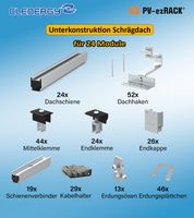 CLENERGY Unterkonstruktion Schrägdach für 24x SolarModule Montage Nordrhein-Westfalen - Neuss Vorschau