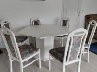 Esszimmertisch mit 8 Stühlen in weiß Hessen - Rüsselsheim Vorschau
