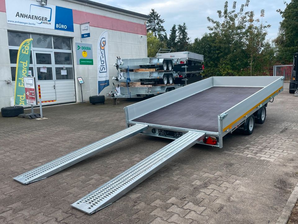 ⭐️ Eduard E-Transporter 3000 kg 406x200x30cm kippbar Rampen 56 in Schöneiche bei Berlin