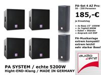 VERLEIH: PA-Anlagen, Musikanlage, Lautsprecher-Sets für Partys 20-500 Gäste: PA-Lautsprecher SET 4 MAX Audio Zenit Qualität Made in Germany / JBL / QSC / Soundboks & Pioneer DJM, XDJ, CDJ NEXUS MIETEN Friedrichshain-Kreuzberg - Friedrichshain Vorschau