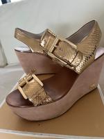 Michael Kors, High Heels Sandalen, Leder Gold. Top Zustand.gr.7M Nordrhein-Westfalen - Nettetal Vorschau