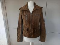 Mexx kurze Jacke Veloursleder Khaki ﻿ Braun Gr 38 Hessen - Selters Vorschau