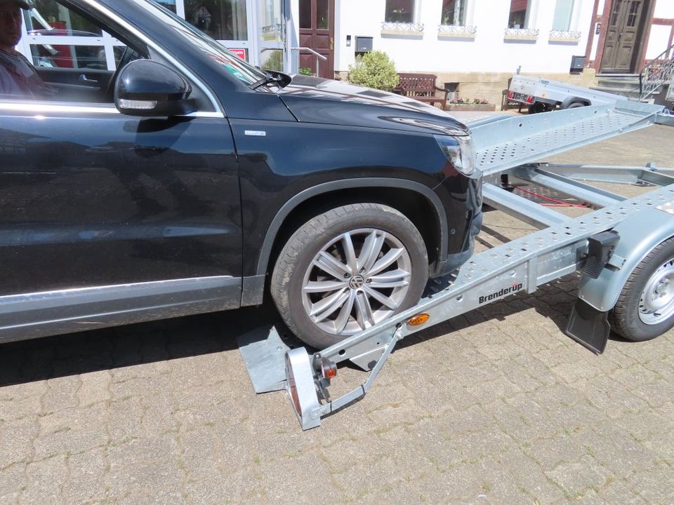 Leih, PKW Anhänger, Autotransporter, Mietanhänger, 100 km/h, in Wolfhagen 