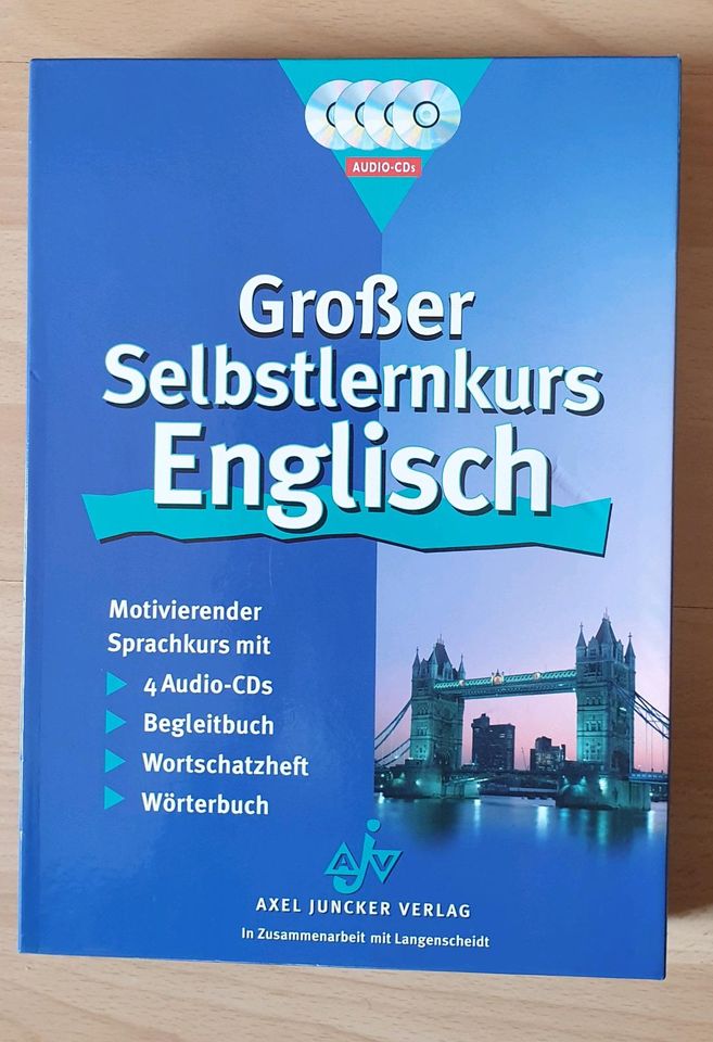 Großer Selbstlernkurs Englisch, 4 Audio-CDs, Axel Juncker Verlag in Wunstorf