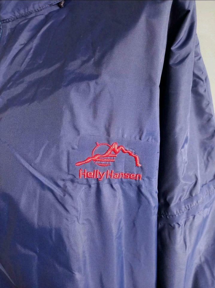 True 90ies dunkelblaue Helly Hansen Jacke Regenjacke Windbreaker in Köln