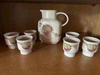 Weinkrug/Saftkrug mit 6 Bechern, DDR Thüringen - Schloßvippach Vorschau