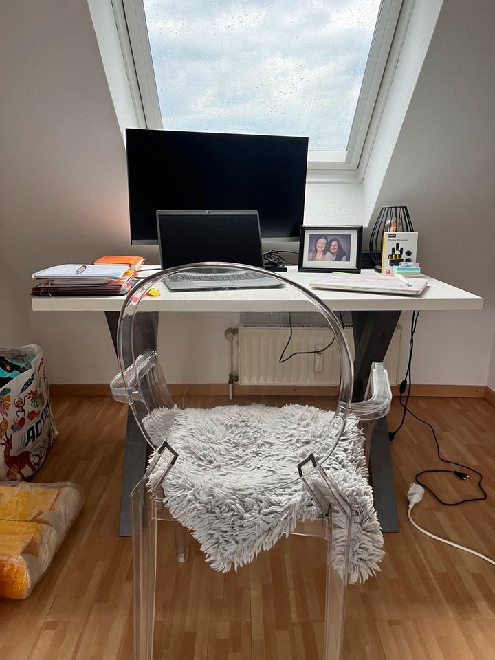 Schreibtisch weiß/grau in Köln