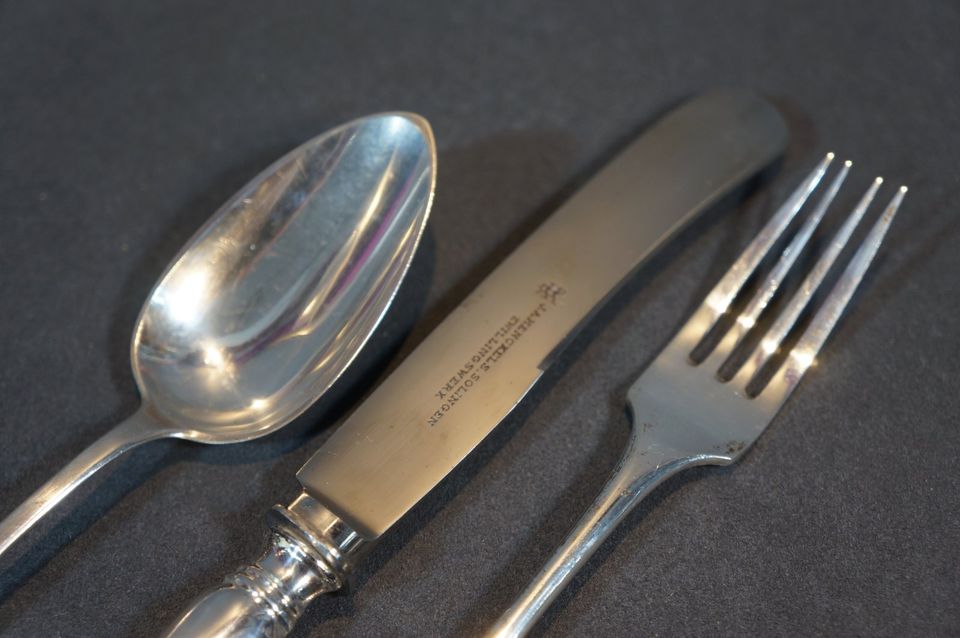 Jugendstil Besteck Set aus 800er Silber in Schatulle / 3 Teile in Düsseldorf