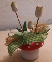 Vintage Holz Tulpen in Pilz Vase Gesteck Blumen Top Zustand Baden-Württemberg - Ravensburg Vorschau
