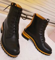 CAFÉ NOIR - ECHT LEDER BOOTS - SCHNÜRER - Gr 40 - NERO/GIALLO Nordrhein-Westfalen - Krefeld Vorschau