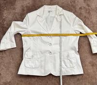 Damen Blazer Jacke, Einreiher weiß, Gr. 46, 3/4 Arm Berlin - Spandau Vorschau