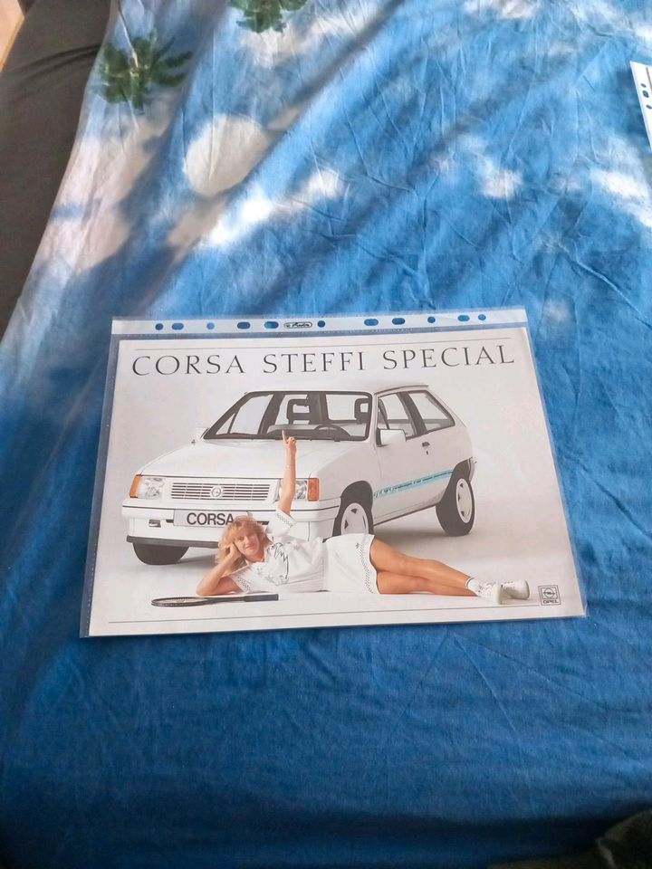 Opel Corsa A" Steffi Special" -Prospekt, ca.1988 in Hünstetten