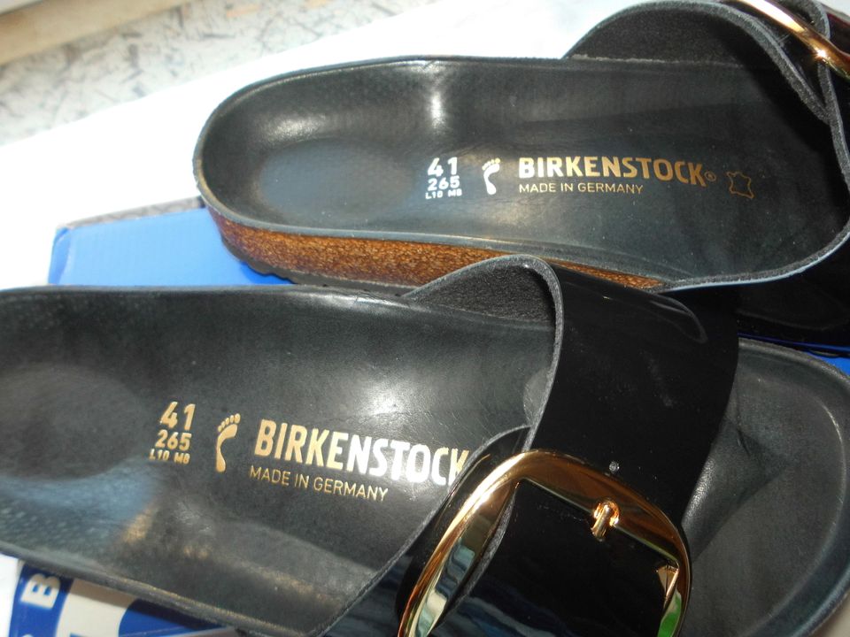 Birkenstock Madrid Pantolette Birko Flor Lack gr. 41 NEU NP 130€ in Lutherstadt Wittenberg