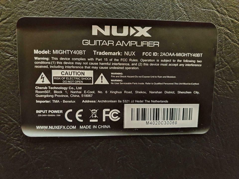 Nux Mighty 40BT Verstärker E-Gitarre E Gitarre in Hannover