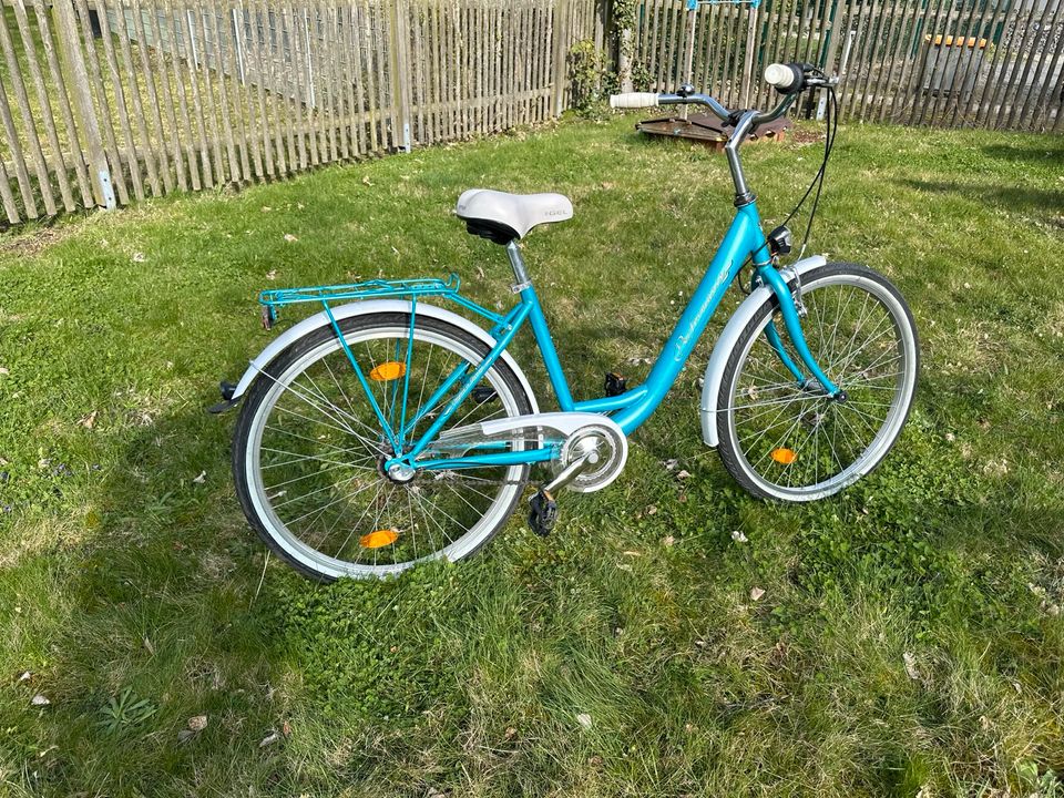 Damenfahrrad 26 Zoll Türkis / Weiss in Markranstädt