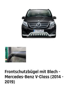 Steeler Frontschutzbügel mit Blech für Mercedes Benz Sprinter (W906