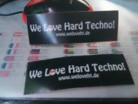 Aufkleber 2x We Love Hardtechno! Sachsen-Anhalt - Lutherstadt Wittenberg Vorschau