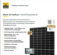 Solarmodul Solar Fabrik 445 W S4 Trend Powerline N Glas/Glas Bayern - Geretsried Vorschau