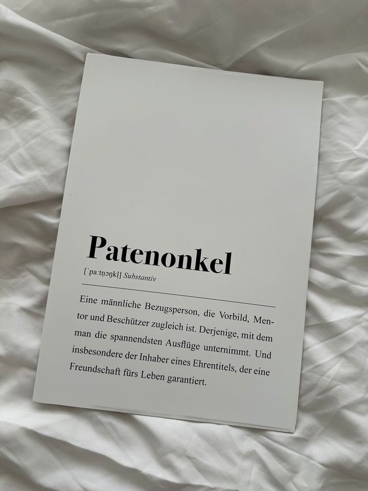 Poster patenonkel taufe in Dinslaken