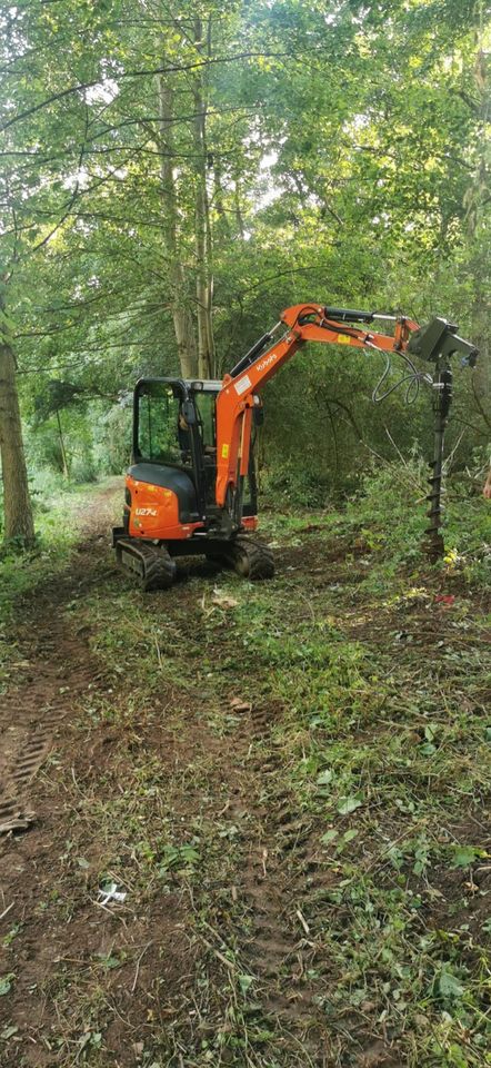 Erdbohrer, MS03, Kubota, Bagger, Baumaschinen, Mieten, Leihen in Euskirchen