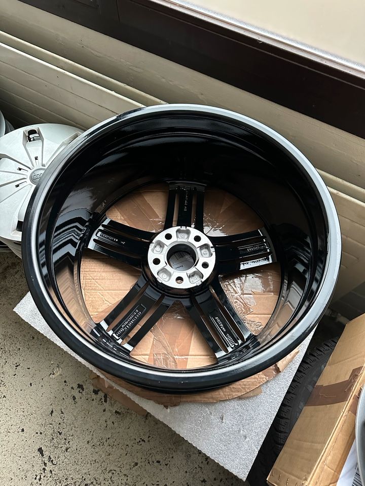 4x Alufelgen Satz Audi S6 A6 4G 20“ zoll Original schwarz Alufelgen NEU Segment !! Pulverbeschichtet schwarz in Gelsenkirchen